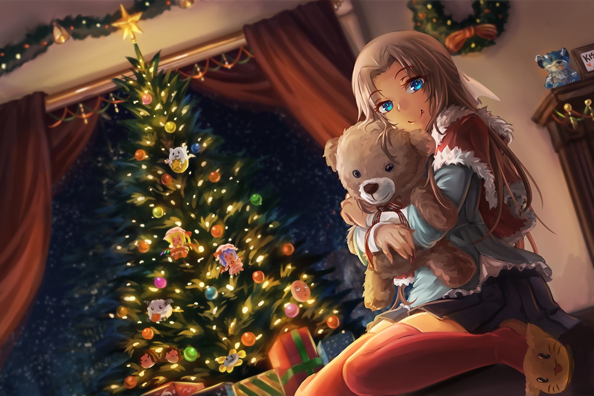 aqua_eyes, arin_hanson, blonde_hair, christmas, daniel_avidan, fang, flandre_scarlet, flowey_(undertale), freeze-ex, game_grumps, long_hair, onepunch_man, original, poro_(league_of_legends), puzzle_&_dragons, remilia_scarlet, saitama_(onepunch_man), teddy_bear, touhou, undertale