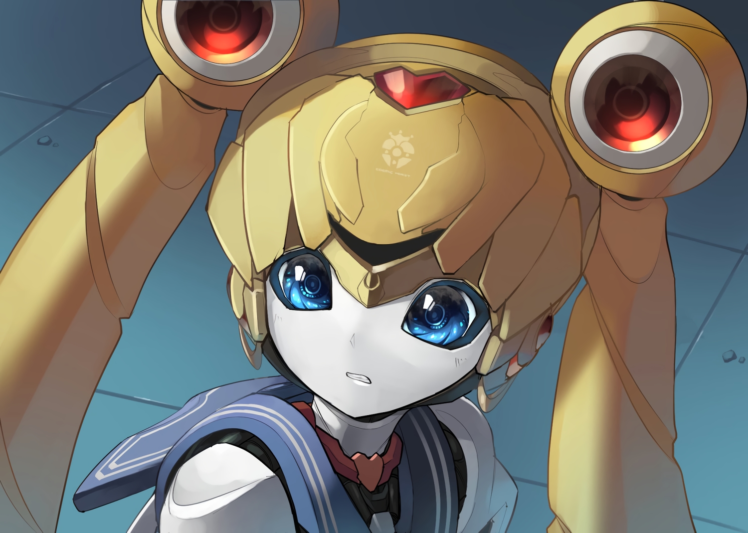 blue_eyes, parody, rati_(absoluteblue), robot, sailor_moon, sailor_moon_(character), school_uniform, tsukino_usagi, twintails