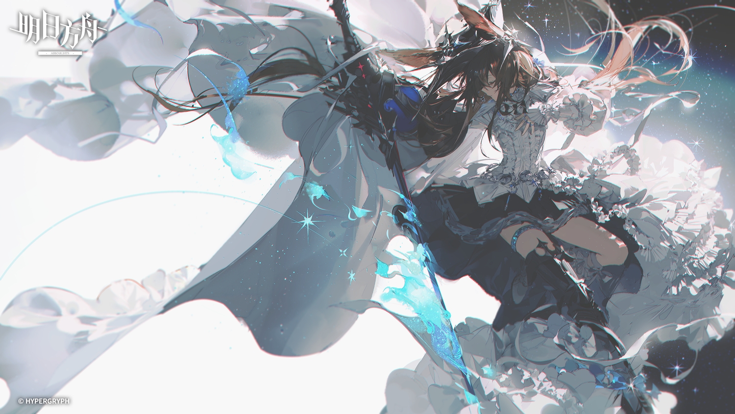 amiya_(arknights), animal_ears, arknights, armor, brown_hair, bunny_ears, bunnygirl, choker