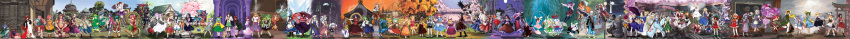 6+girls, absolutely_everyone, absurdres, aki_minoriko, aki_shizuha, alice_margatroid, artist_request, bubble_skirt