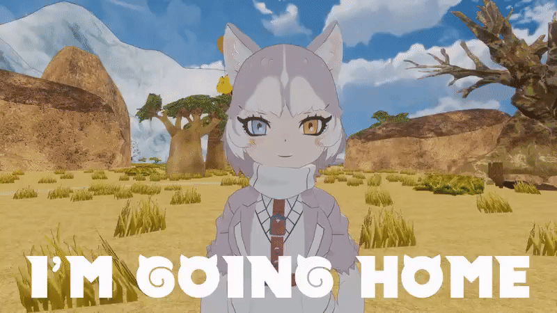 1girl, 3d, animal_ears, animated, aurelio251, blue_eyes, dog_(mixed_breed)_(kemono_friends), dog_ears