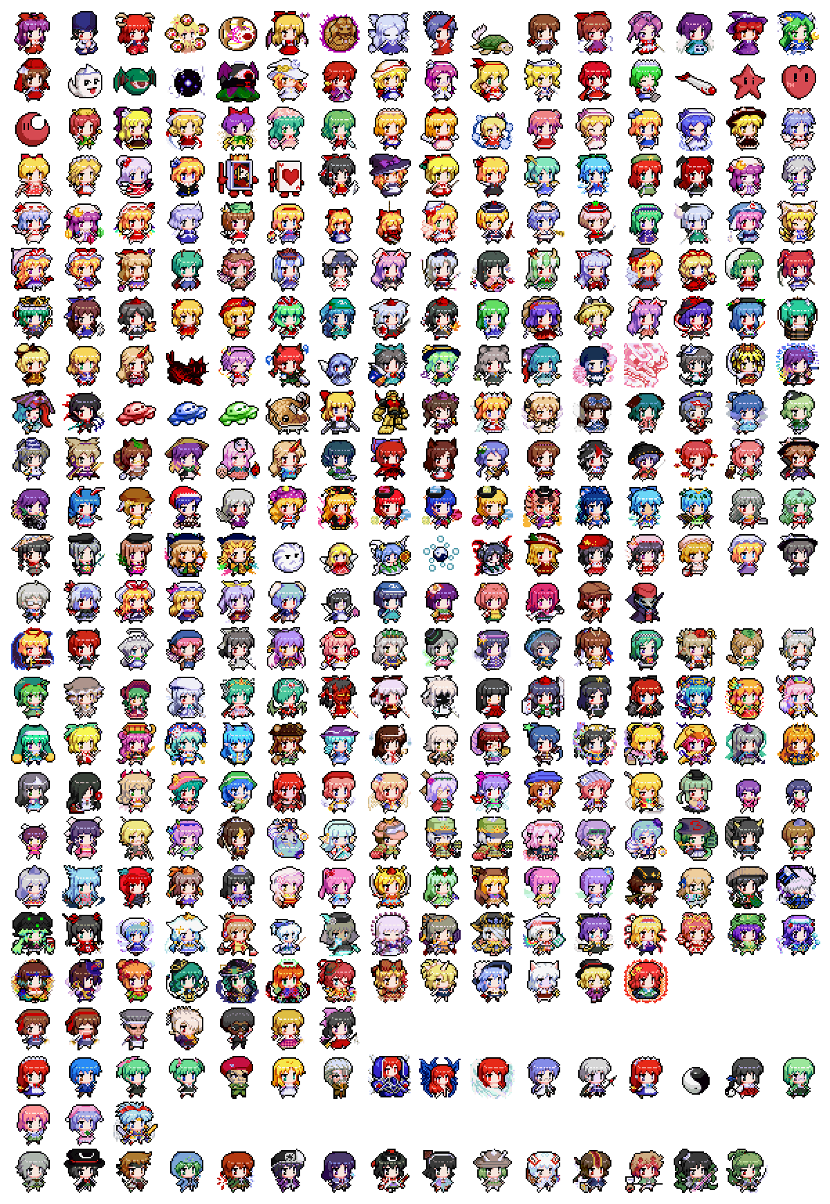 6+boys, 6+girls, 6+others, 9_(mugen), adagumo_no_saragimaru, adagumo_no_yaorochi, ai_mebius, aki_minoriko