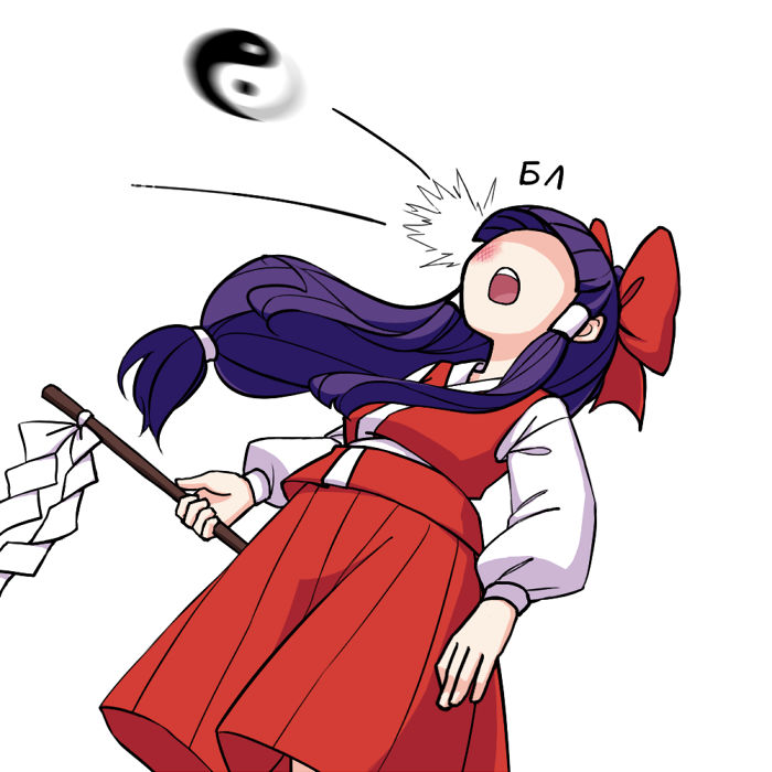 1girl, :o, artist_request, blunt_bangs, bow, check_artist, commentary_request, gameplay_mechanics