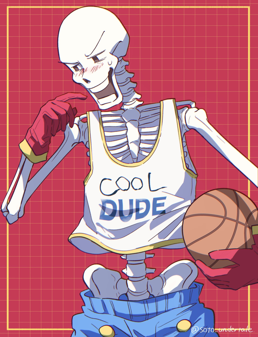 1boy, 2024, 2d, alternate_costume, artist_name, ball, basketball_(object), blue_shorts