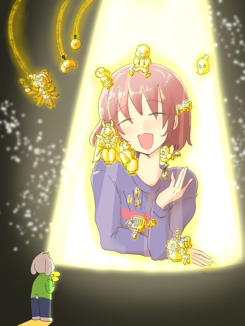 2023, 2d, 4others, 5girls, 6boys, alphys, ambiguous_gender, animal