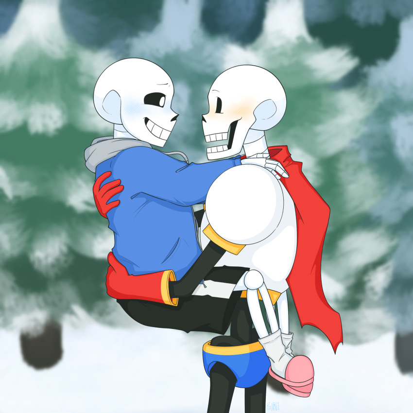 1:1, 2024, 2boys, 2d, armor, artist_name, black_shorts, blue_jacket
