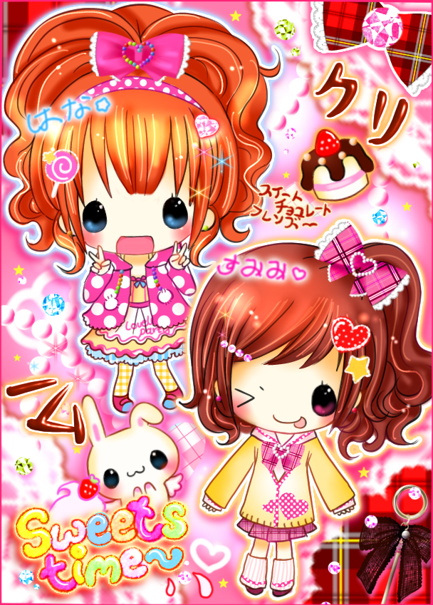 2girls, :3, :p, adorable, angel_wings, animal, black_bowtie, blue_eyes