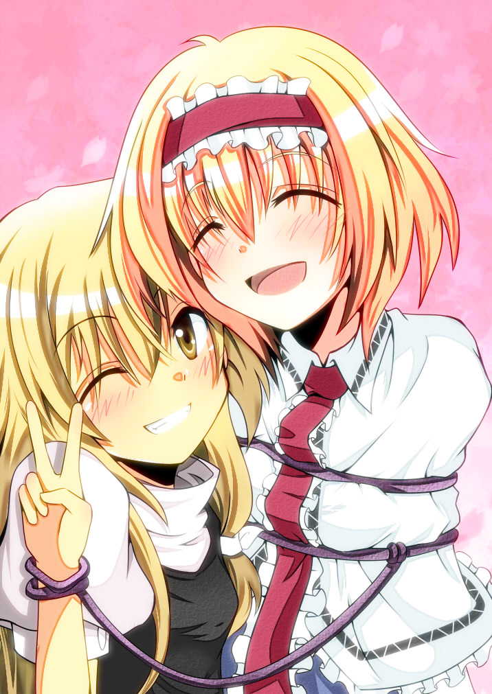 alice_margatroid, kirisame_marisa, touhou, tyata-maru