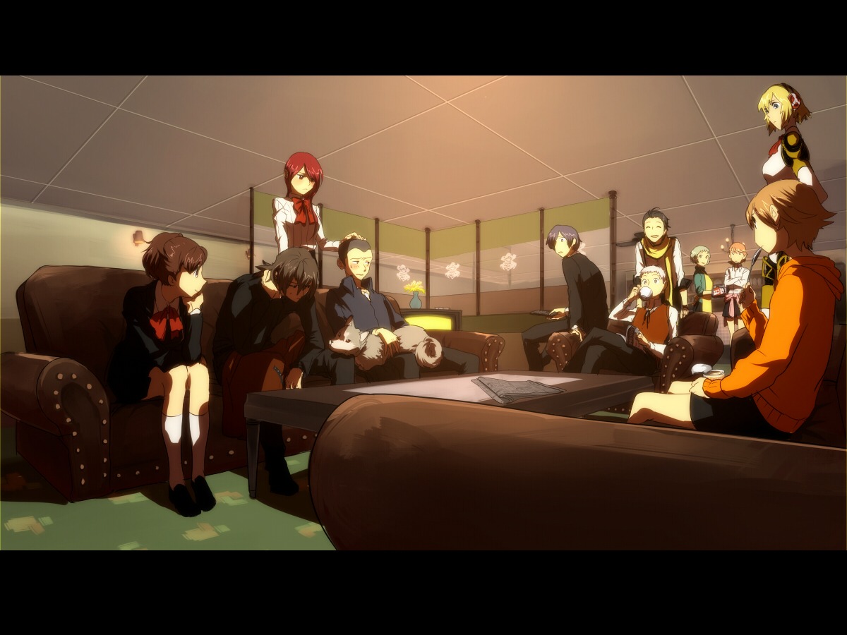 aegis, amada_ken, aragaki_shinjirou, arisato_minato, female_protagonist_(p3), iori_junpei, kirijou_mitsuru, koredemoka