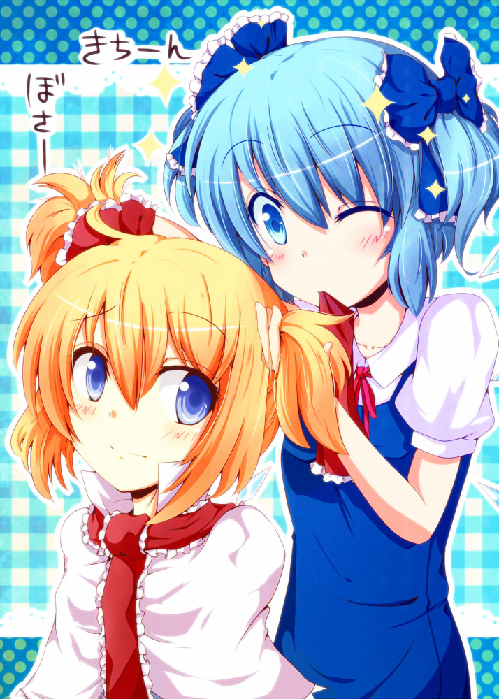 alice_margatroid, cirno, jpeg_artifacts, touhou, tyata-maru